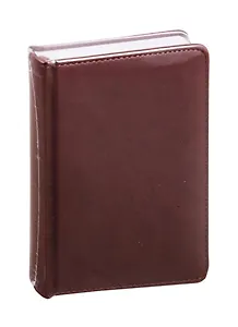 Ежедневник недат. А6 136л Base коричневый, кожзам, тв.переплет, тонир.блок
