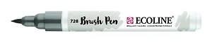 Маркер акварельный Royal Talens Ecoline кисть  №728 Серый теплый new
