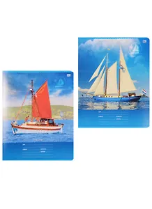 Тетрадь в линейку BG, "Под парусом...", 18 листов, в ассортименте