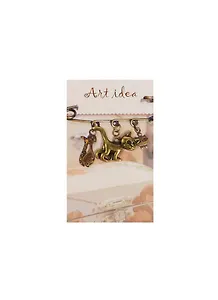 Кулоны в асс. 2 Подвеска Кот на прогулке бронза (QA 6163) (14021248) (упаковка)