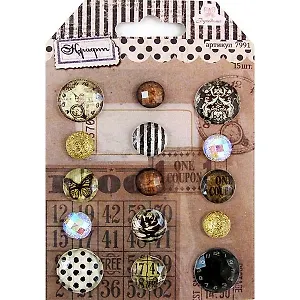 Акриловые камни Крафт (7991) (15 шт.) (Рукоделие) (упаковка)