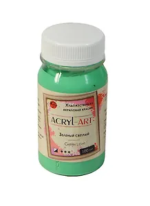Краска акриловая "Акрил-Арт" зел.св.,100мл,банка, Таир