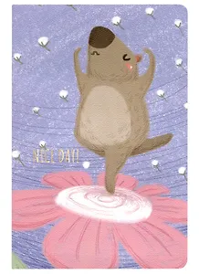 Тетрадь в клетку Kairui, Happy beaver, 32 листа, в ассортименте