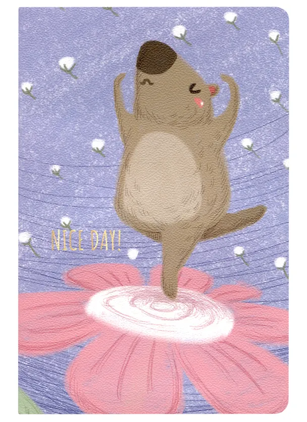 Тетрадь общая «Happy beaver», 32 листа в клетку, А5, в ассортименте - Kairui 2949182 — 1