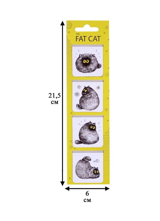 Магнитные закладки «Fat cat», 4 штуки 2663140 — 3