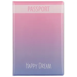Обложка для паспорта Цветной градиент Happy Dream (ПВХ бокс) (ОП2018-178)
