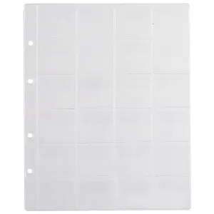 Лист для монет, 24 ячейки, 4.5 х 3.5 см, А4