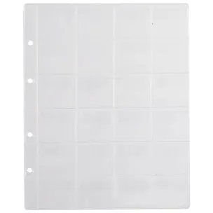 Лист для монет, 24 ячейки, 4.5 х 3.5 см, А4 227727