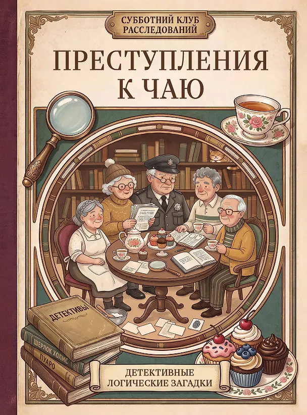 Книга Преступления к чаю. Детективные логические загадки (Шарлотта Бейкер) — 1