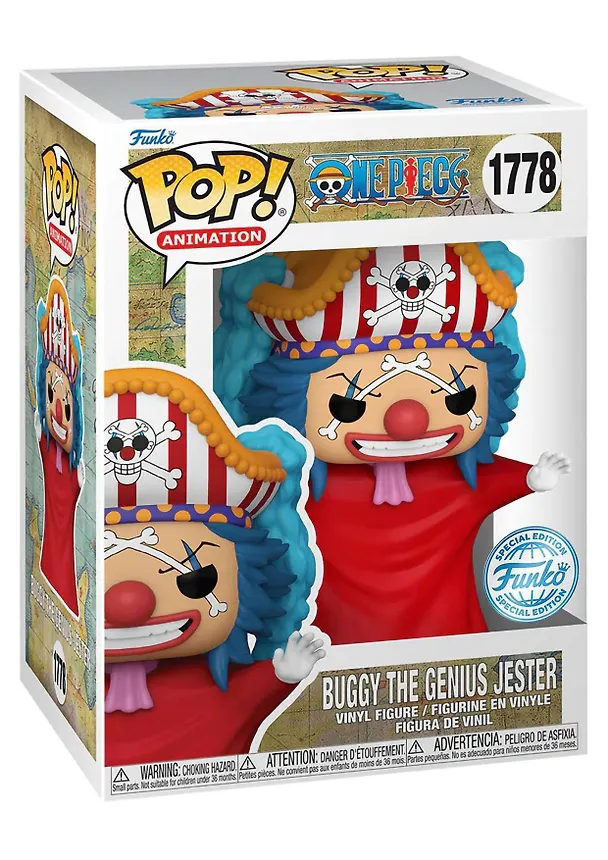 Фигурка Funko POP! Animation One Piece Buggy The Genius Jeaster (Exc) (1778) (Fun82834) 3118943 — 2