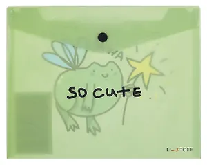 Папка-конверт А5 на кнопке "Милый лягух"