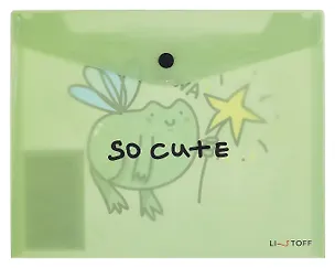 Папка-конверт А5 на кнопке "Милый лягух" 3104822