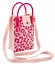 Сумочка вязаная с застежкой Леопардовый принт (розовая) (12х18х6) (текстиль) (12-Yiheng-0606) — 3108908 — 3