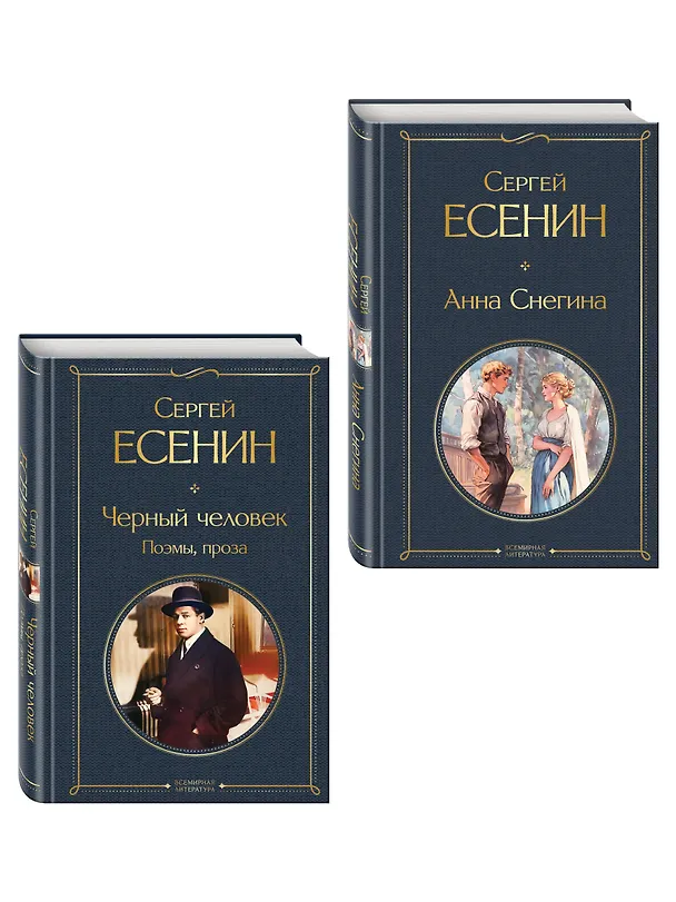 Книга Комплект Поэзия Сергея Есенина (из 2-х книг Черный человек. Поэмы, проза. Анна Снегина ) (Сергей Есенин) — 4