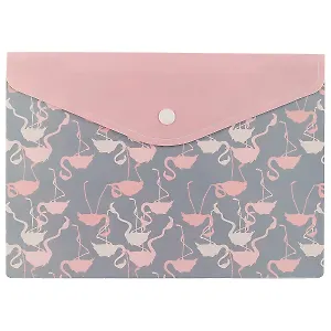 Папка-конверт на кнопке «Фламинго», А5