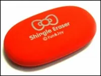 Ластик "Овал" красный (002520) (Карамба)