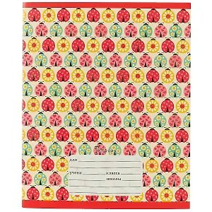 Тетрадь в линейку Unnika, "Веселое настроение (орнамент)", 12 листов, в ассортименте