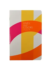 Записная книжка «Life`s colors» А6, 40 листов, нелинованный блок цвета слоновая кость, 3 скрепки, InFolio