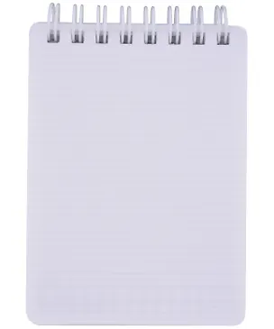 Блокнот А7 80л кл. "VELVET" белый, пласт.обл, спираль 3038818