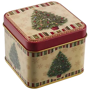 Шкатулка новогодняя Ёлочка (металл) (7×7) (12-09412-03792-5)