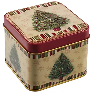 Шкатулка новогодняя Ёлочка (металл) (7×7) (12-09412-03792-5) 2727905