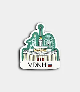 Магнит ВДНХ (Москва) (5х5) (MAG00-MSK0031-F-EN)