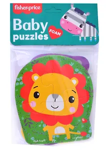 Мягкие пазлы Baby puzzle Fisher-Price "Лев" 4 картинки, 13 эл.