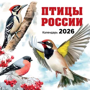 Календарь 2026г 300*300 "Птицы России" настенный, на скрепке