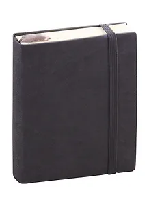 Ежедневник недат. А6 152л Reference графитовый, иск.кожа, интегр.переплет, тонир.блок, на резинке