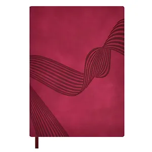 Ежедневник недат. А6+ 160л 126х174 "Софт-тач" сливовый, иск.кожа, мягкий переплет, блинт.тиснение, офсет, ляссе