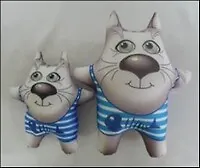 Подушка декоративная АНТИСТРЕСС Кот в майке (27х20х5см) (АСИ-1408-М) 2336744