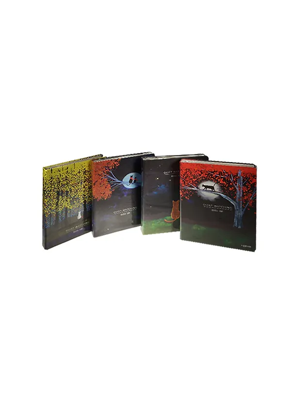 Книга-папка для записей на пружине Наблюдающая Кошка (LYB51001-6290DB) (12079300) (100 страниц) (21,5х28) (Небесный дракон) 2477674 — 1