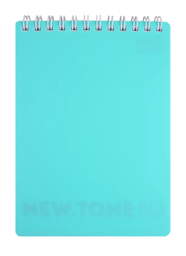 Блокнот А6 80л кл. "NEWtone PASTEL" пласт.обл., гребень, офсет 80г/м2, ассорти 254542 — 1