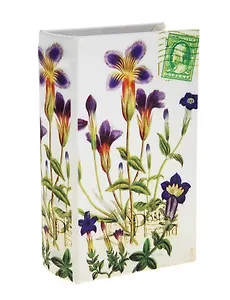 Шкатулка дерево книга Колокольчики шёлк 17*11*5 см (622935)