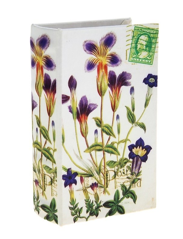 Шкатулка дерево книга Колокольчики шёлк 17*11*5 см (622935) 2346995 — 1