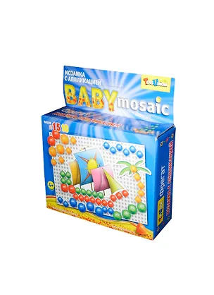 Игра, Мозаика с аппликацией, "Фрегат", d10+d15/80 4 цв 9 аппл. 2241082