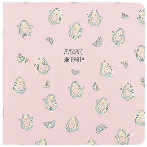 Записная книжка "Avocado. Большая вечеринка",  40 листов, 17 х 17 см