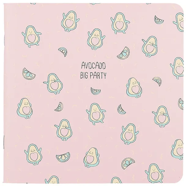 Записная книжка «Avocado. Большая вечеринка» А6, 40 листов, нелинованная, скрепка, Be Smart 257442 — 1