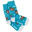 Дизайнерские носки St.Friday Socks, размер 38-41,  бирюза B477-3 — 2700596 — 1