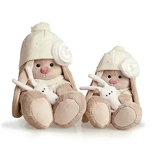 Мягкая игрушка Зайка Ми в белой шапочке с белым зайкой (22 см) (SidM-014) 2394718