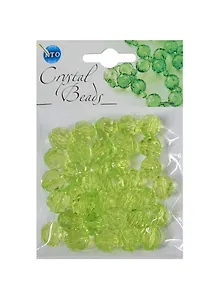 Набор бусин Кристальная игра Кристаллы светло-зеленые (CRP132) (12мм) (упаковка)