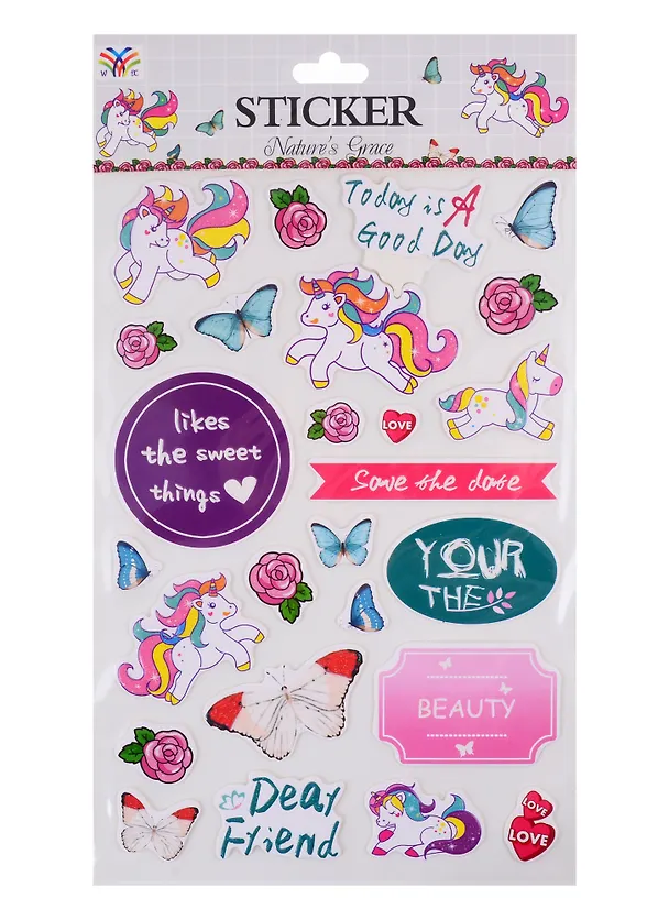 Стикеры бумажные «Unicorn» 2688634 — 1