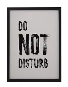 Фоторамка 21*30 "Do not disturb" черное дерево