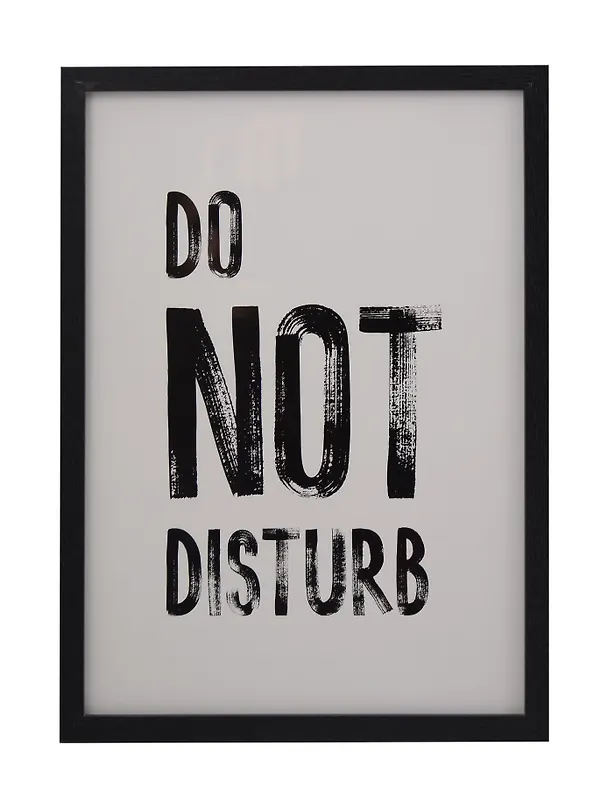 Фоторамка 21*30 "Do not disturb" черное дерево 3113249 — 1