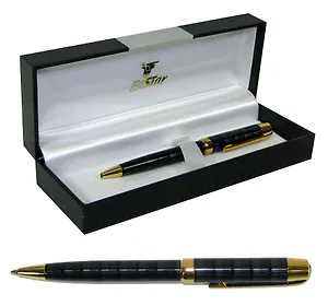 Ручка подарочная шариковая черн./зол., карт.футл., EaSTar