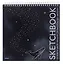 Скетчбук 240*240 40л "Песнь глубины" черн. внутр блок 200 г/м2, белый внутр блок 100 г/м2, тв.обложка, гребень — 3080405 — 1