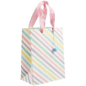 Пакет А5 23*18*10 "Радужные полосы" нейтр., бум.мат.ламинат