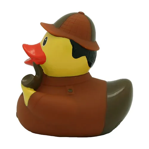 Игрушка для ванной, уточка резиновая FUNNY DUCKS "Уточка детектив" (1883) 2530527 — 2