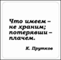 Сувенир, Магнит Что имеем не храним... (Nota Bene) (NB2012-046)