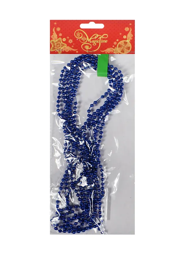 Новогодняя гирлянда Бусы (270см) синие (38674) 2480537 — 1